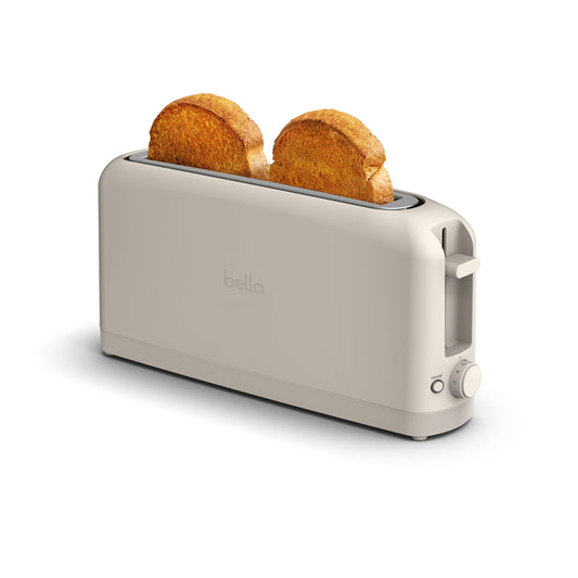 bella 2 Slice Slim Toaster, Fits-anywhere™ Kitchenware, 6 Setting Shade...