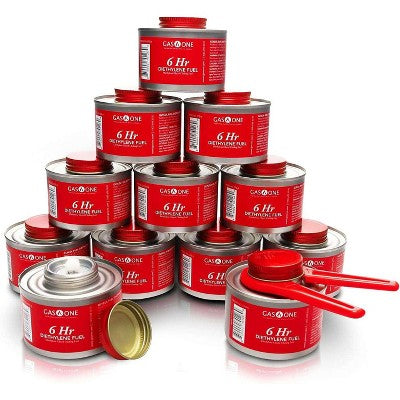 Gas One 12 Pack 6 Hour Chafing Fuel - Food Warmer for Chafing Dish Buffet...